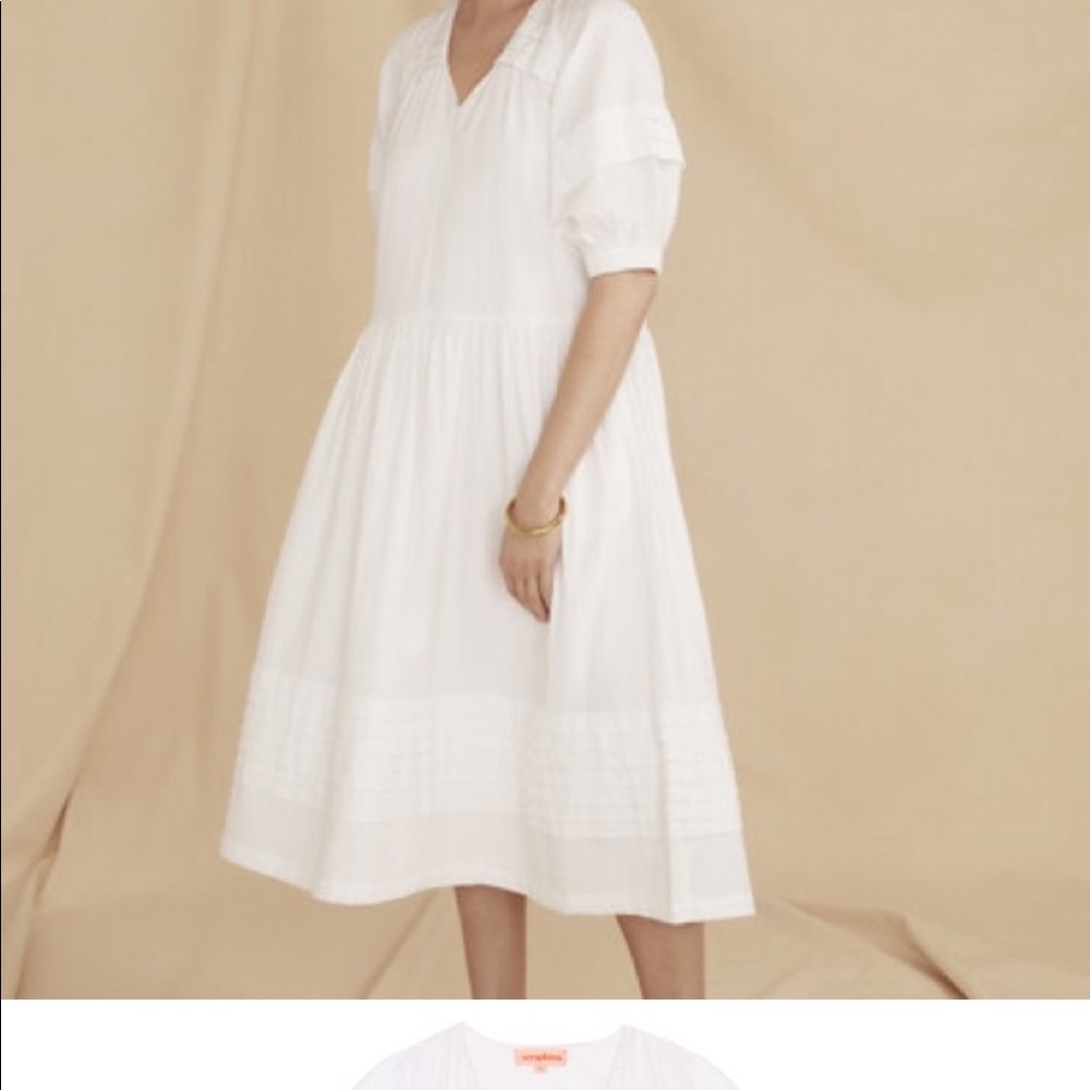 Seraphina London white seersucker dress